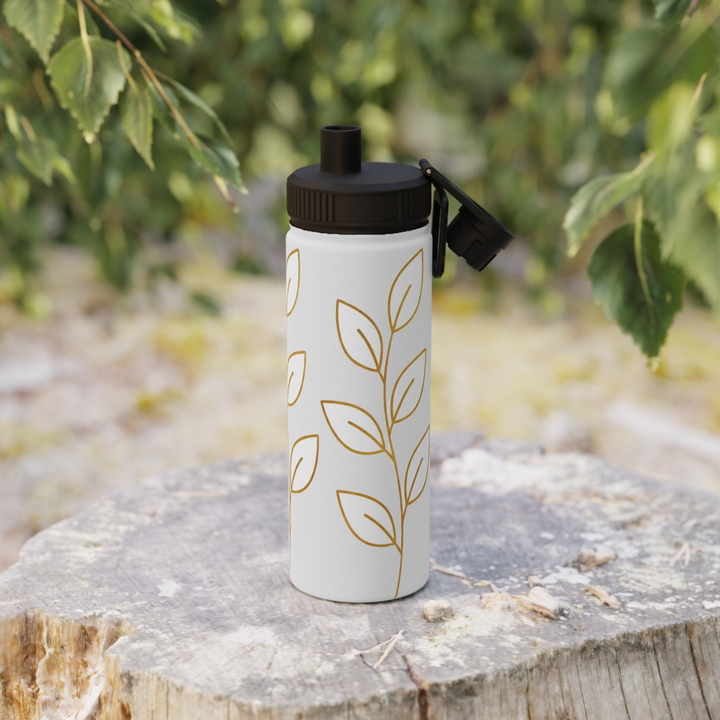 Insulated Stainless Steel Water Bottle with Lid | Keeps Drinks Cold 24H | Leak-Proof for Gym, Hiking & Travel