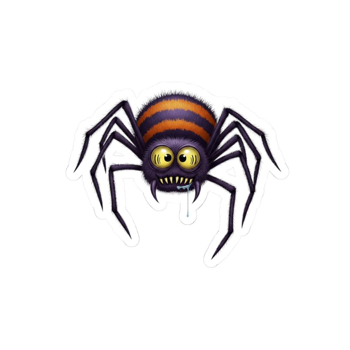 Creepy Spider Kiss-Cut Stickers - Fun Halloween Decor, Laptop Stickers, Party Favors, Scrapbooking, Spooky Sticker Pack