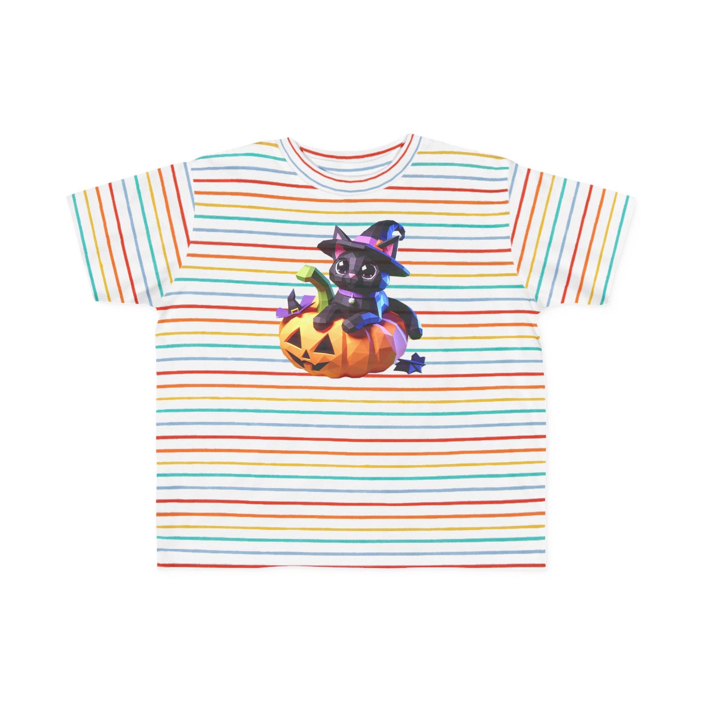 Cute Halloween Cat Toddler Tee, Kids Halloween Shirt, Pumpkin T-Shirt, Toddler Witch Tee, Halloween Outfit for Kids