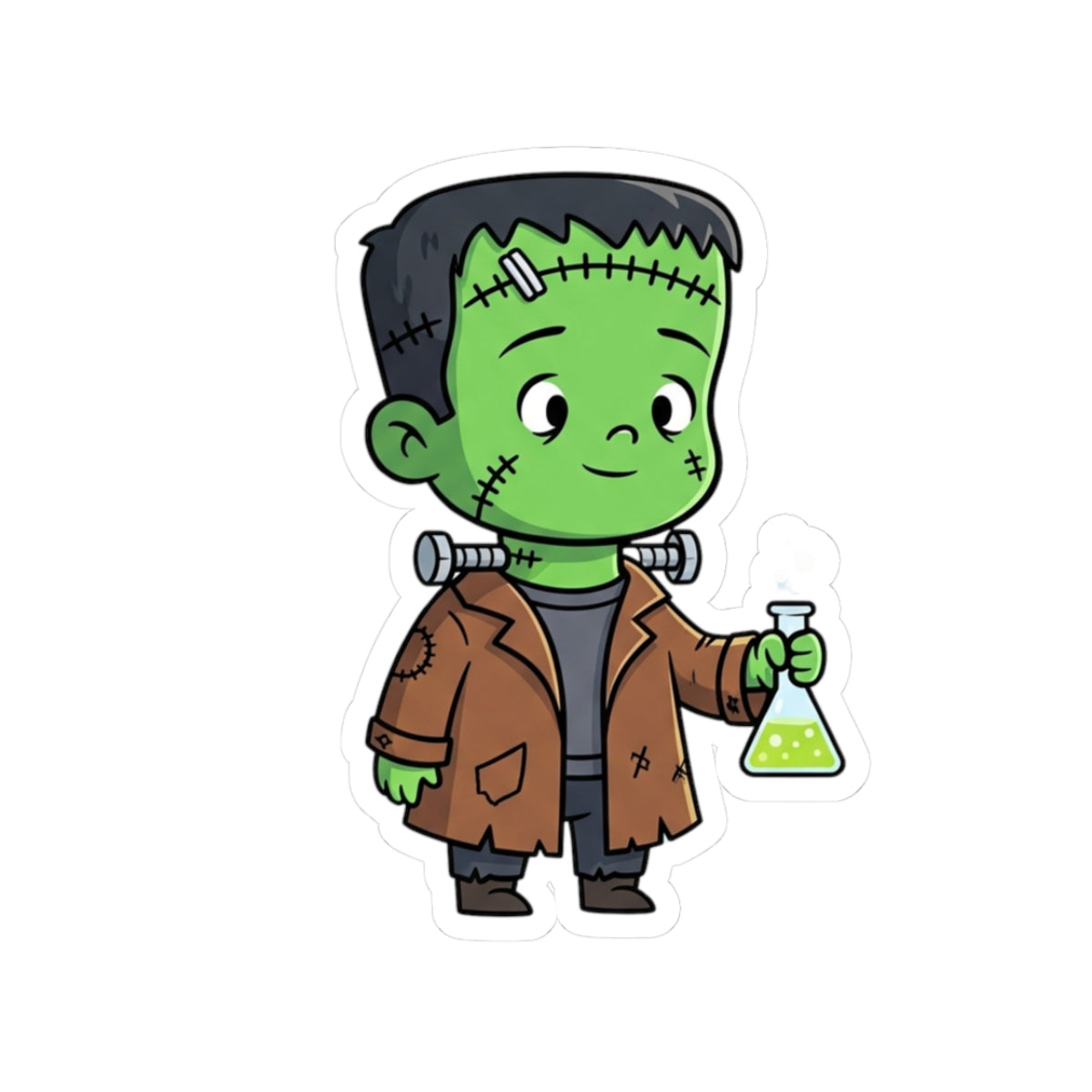 Mini Frankenscience Stickers, Science Lab Stickers, Halloween Stickers, Cute Vinyl Stickers, Planner Stickers