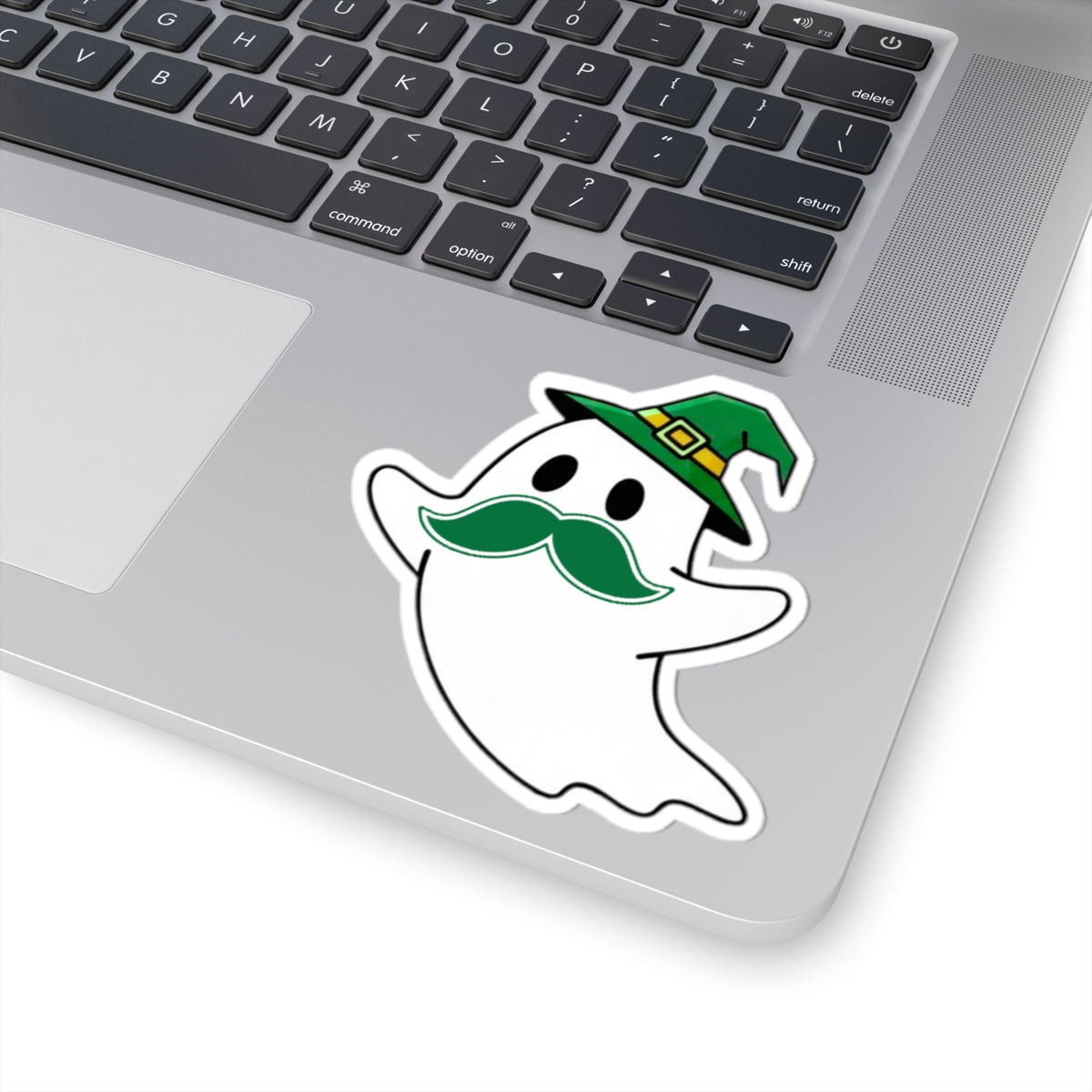 Whimsical Ghost Stickers, Fun Halloween Decor, Cute Laptop Accessories, Trick or Treat Gifts, Party Favors, Mustachioed Ghosts
