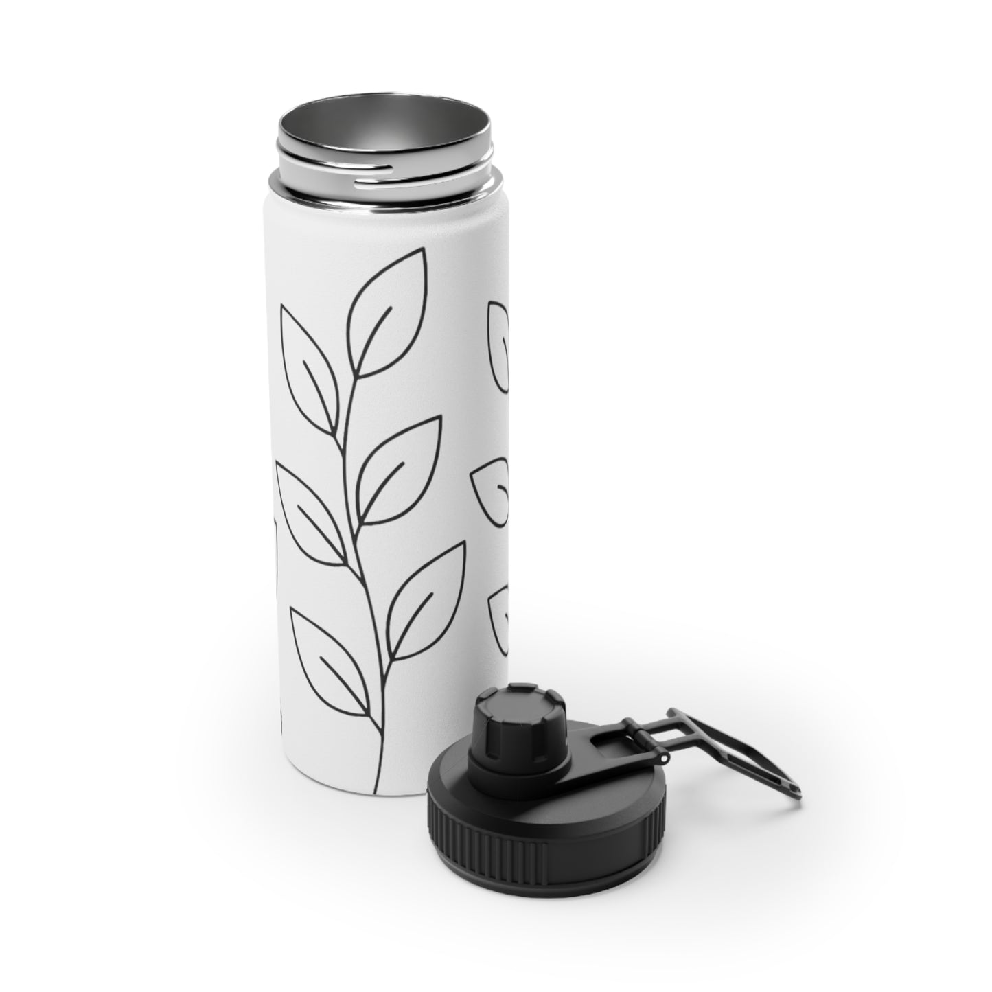 Insulated Stainless Steel Water Bottle with Lid | Keeps Drinks Cold 24H | Leak-Proof for Gym, Hiking & Travel