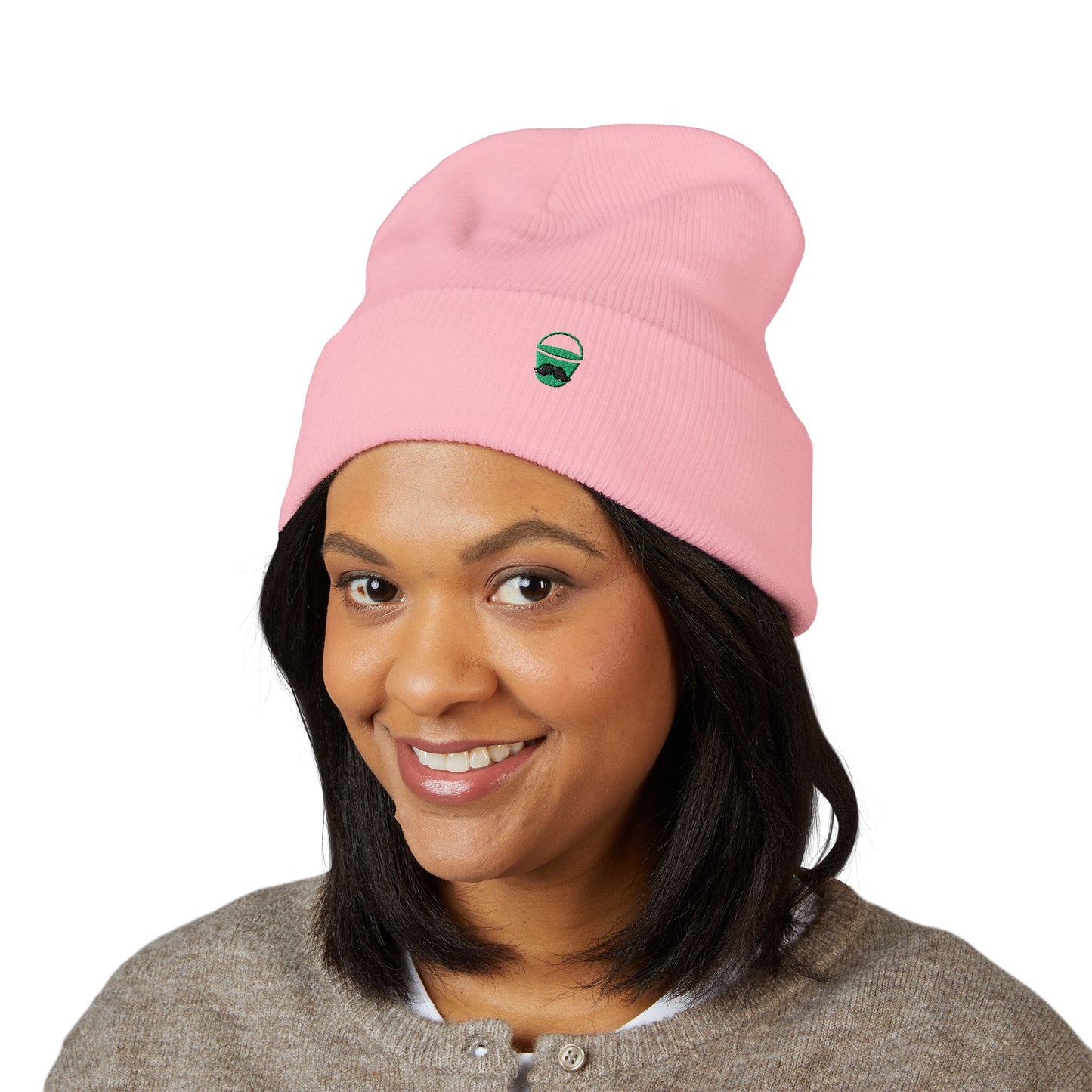Beanie Hat with Don Bucket Company Logo Embroidery