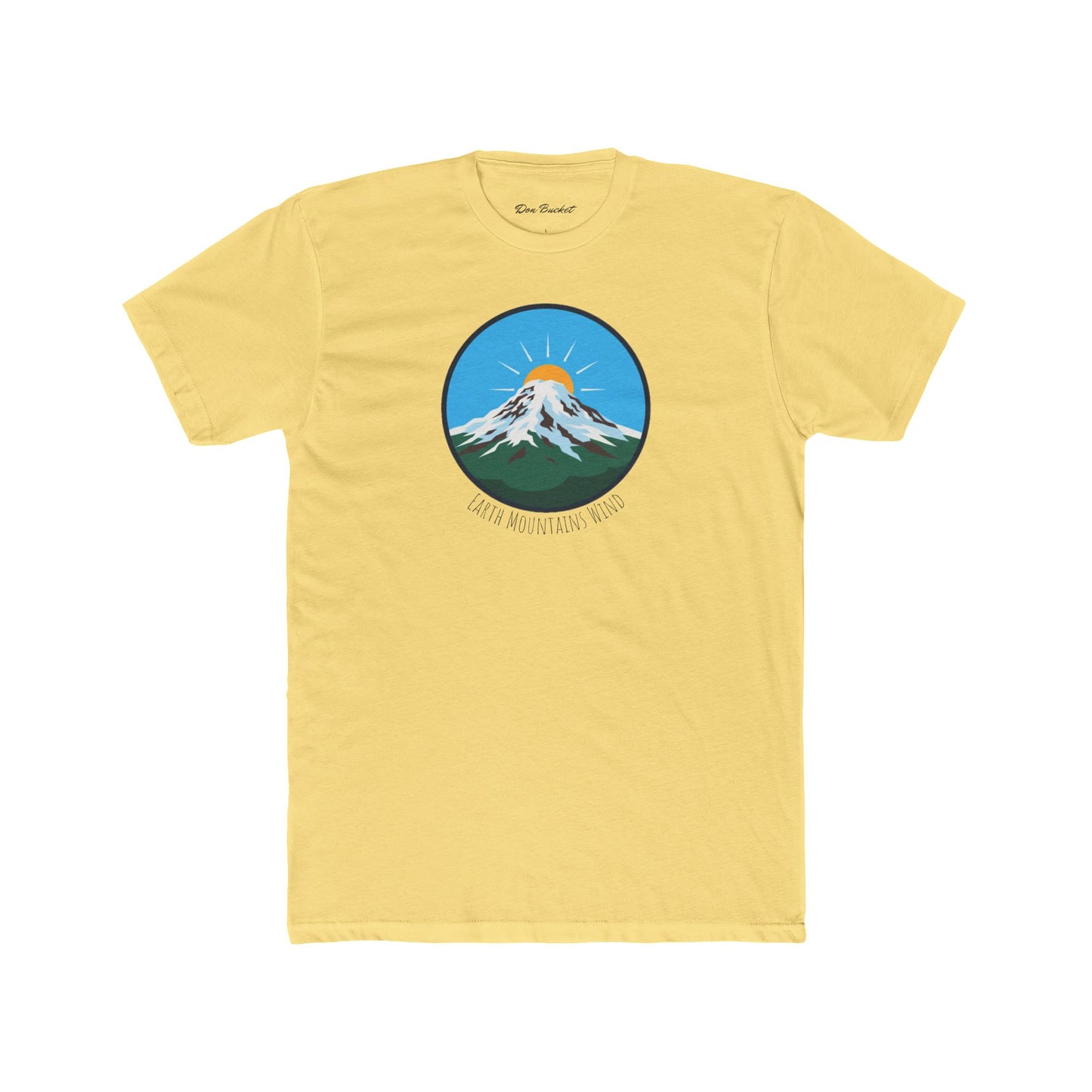 Mountain Sunrise Unisex Cotton Crew Tee | Outdoor Adventure Shirt, Gift for Nature Lovers, Casual Wear, Travel Apparel, Eco-Friendly Tee