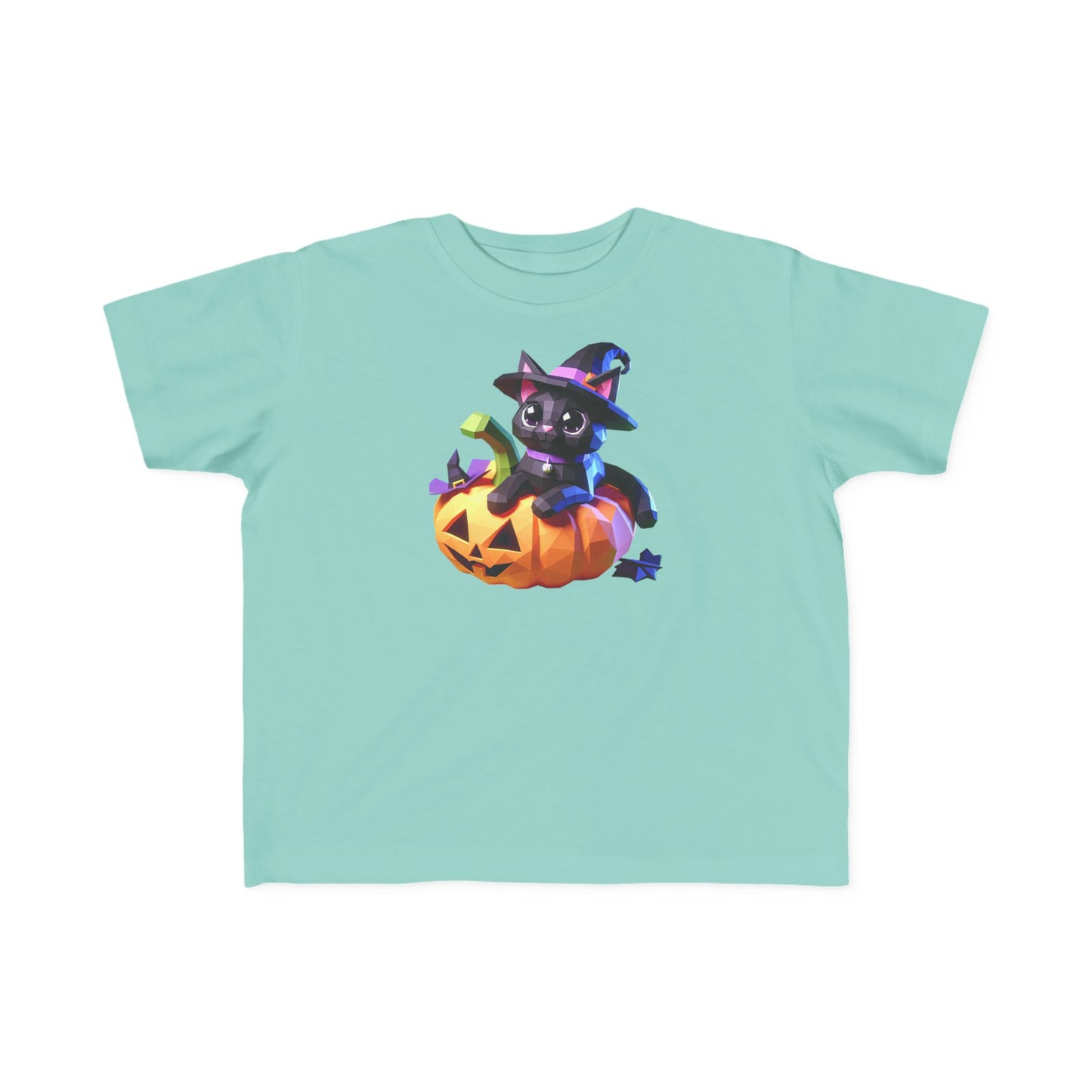 Cute Halloween Cat Toddler Tee, Kids Halloween Shirt, Pumpkin T-Shirt, Toddler Witch Tee, Halloween Outfit for Kids