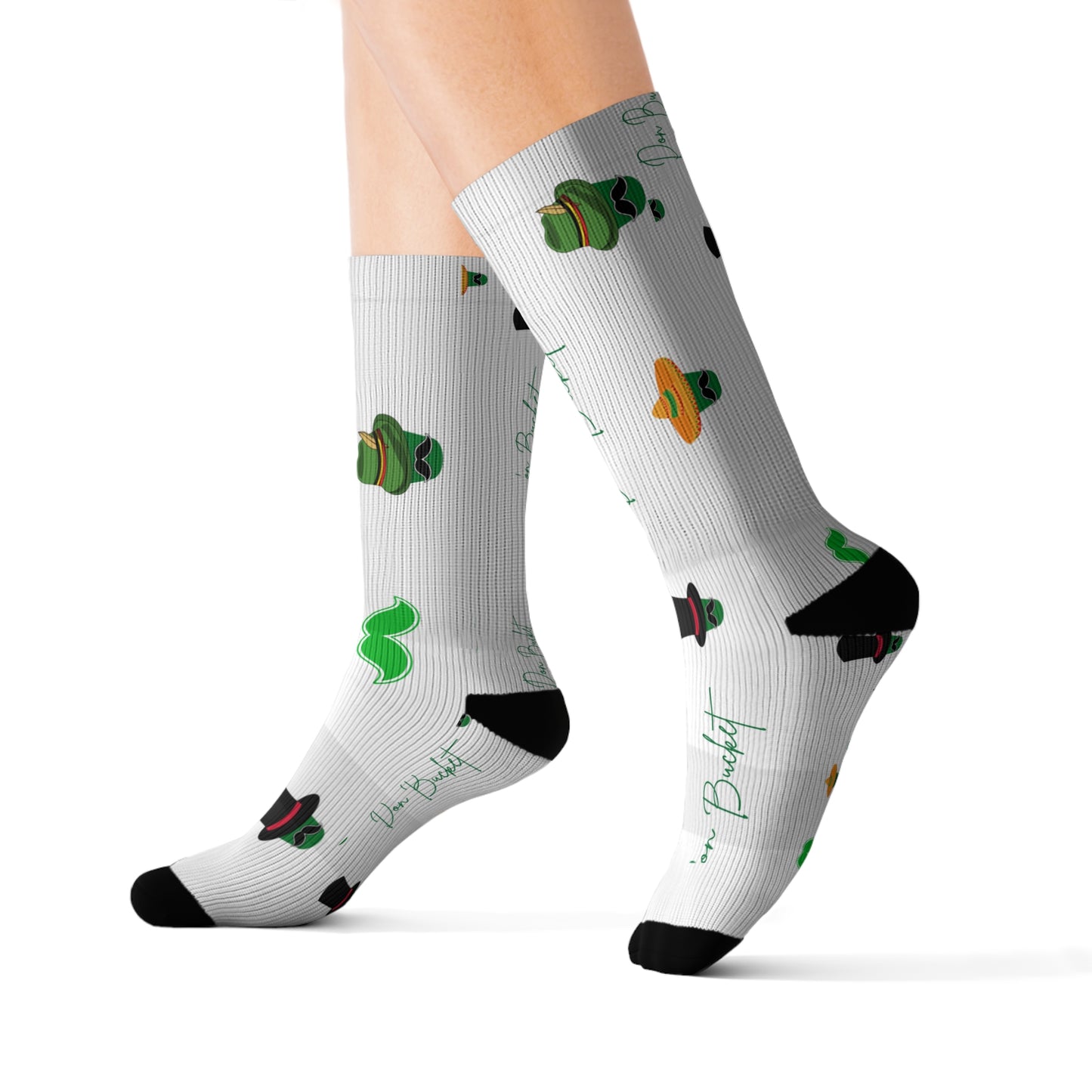 Don Bucket Characters Socks: Fun Footwear for Parties, Festivals, Gift Giving, Everyday Wear, Holiday Cheer