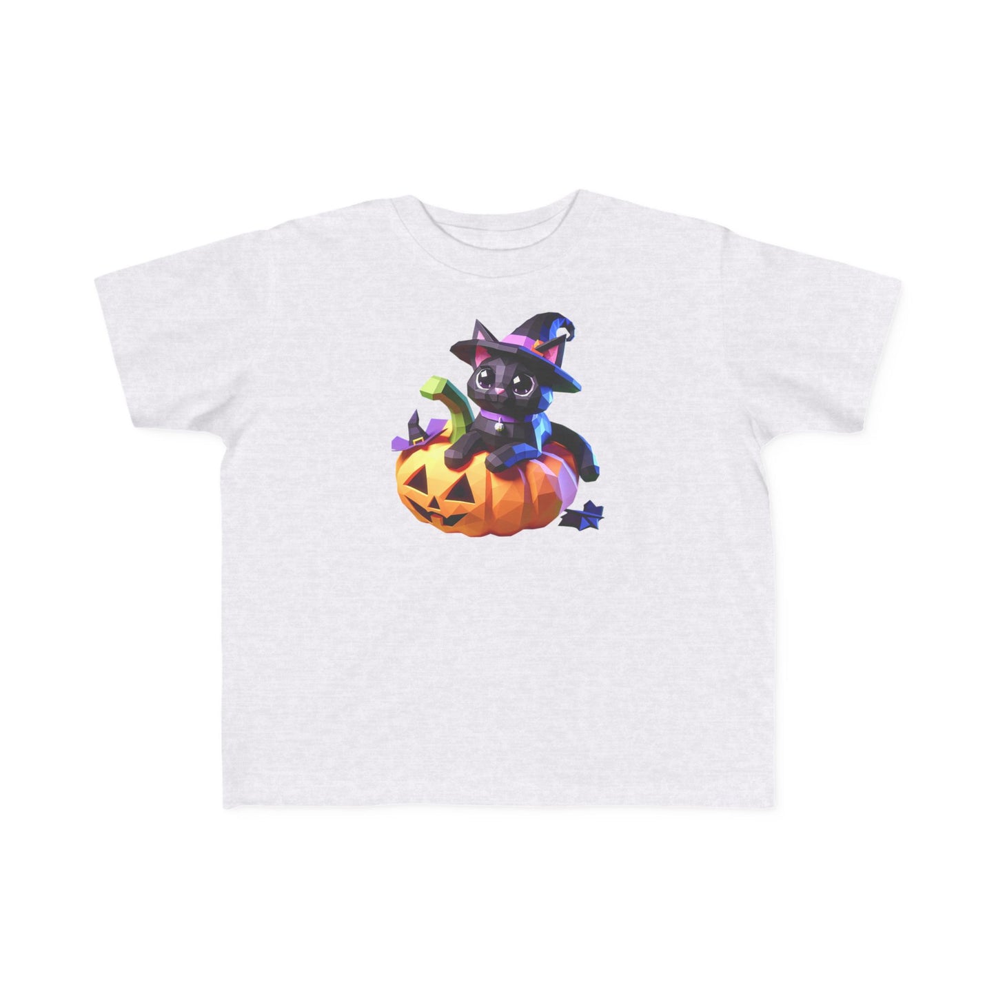 Cute Halloween Cat Toddler Tee, Kids Halloween Shirt, Pumpkin T-Shirt, Toddler Witch Tee, Halloween Outfit for Kids