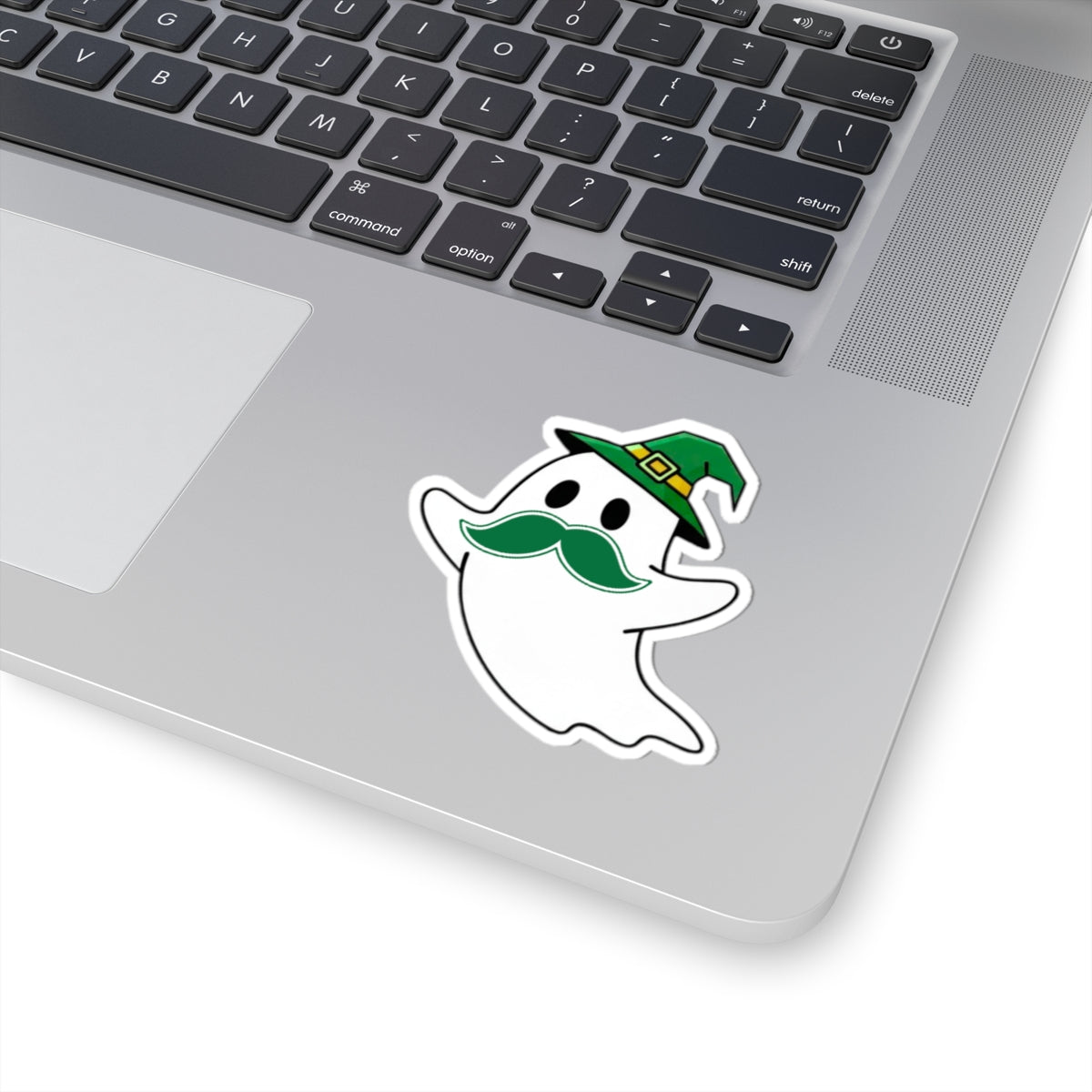 Whimsical Ghost Stickers, Fun Halloween Decor, Cute Laptop Accessories, Trick or Treat Gifts, Party Favors, Mustachioed Ghosts
