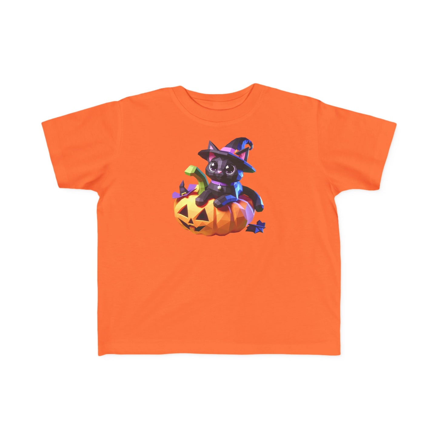 Cute Halloween Cat Toddler Tee, Kids Halloween Shirt, Pumpkin T-Shirt, Toddler Witch Tee, Halloween Outfit for Kids