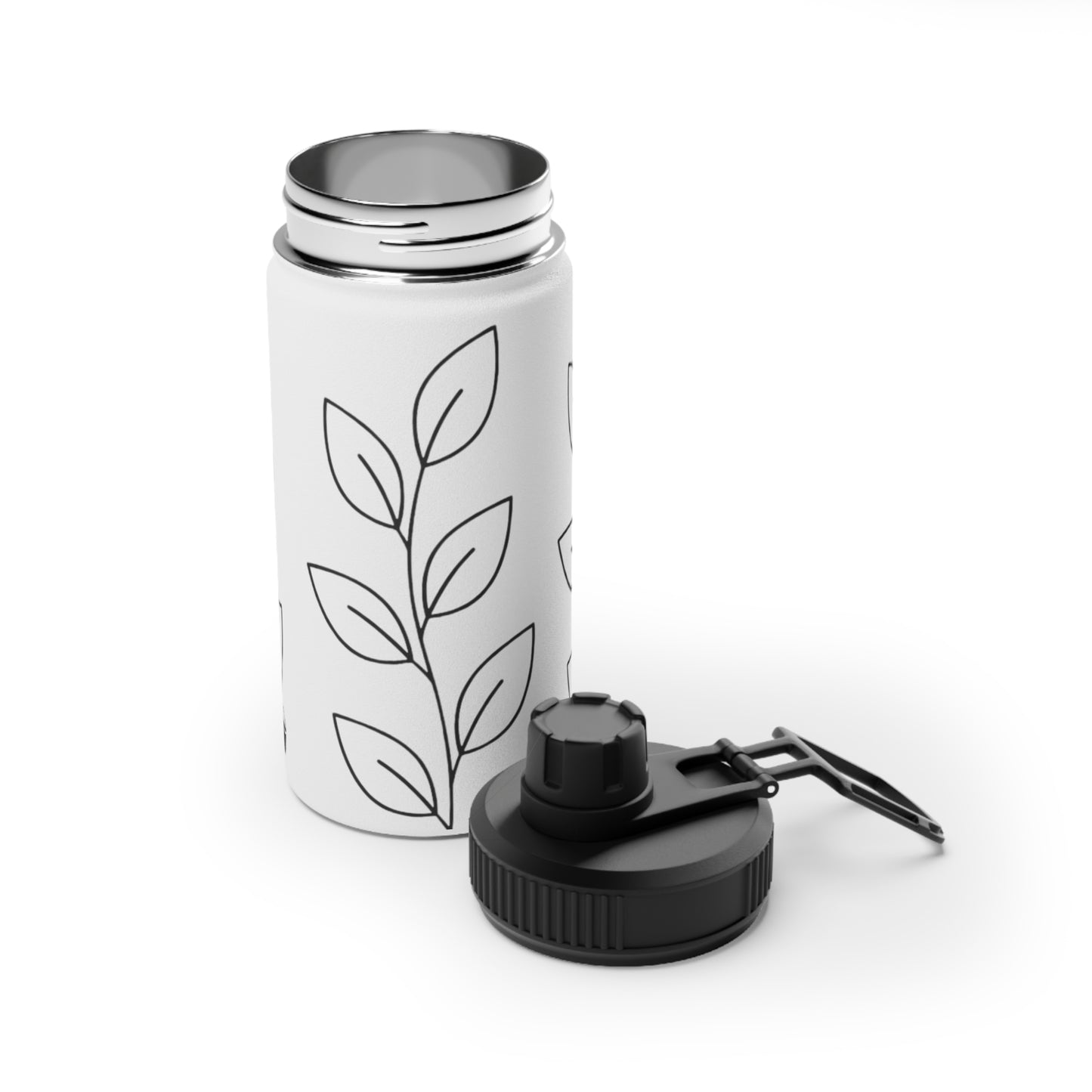 Insulated Stainless Steel Water Bottle with Lid | Keeps Drinks Cold 24H | Leak-Proof for Gym, Hiking & Travel
