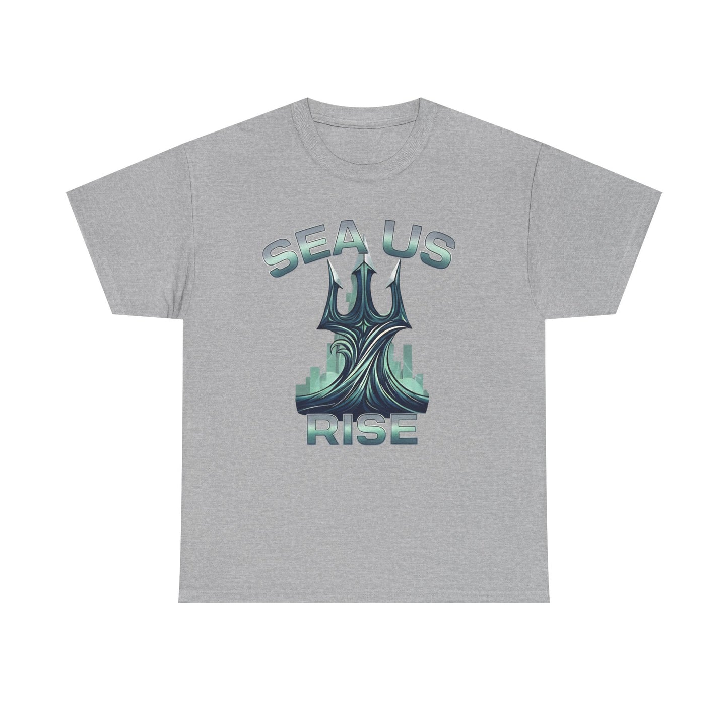 Ocean-Inspired Unisex Heavy Cotton Tee, Environmental Awareness Shirt, Gift for Ocean Lovers, Summer Fashion, Casual Wear