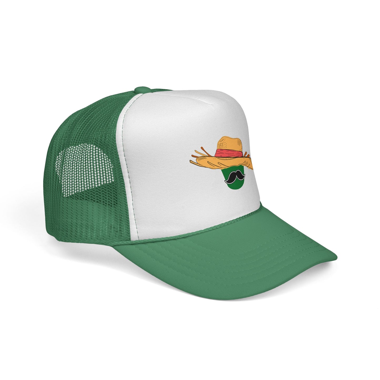 Jibarito Don Bucket Trucker Cap, Beach Hat, Outdoor Adventure Cap, Festival Wear, Gift for Him/Her, Stylish Sun Protection