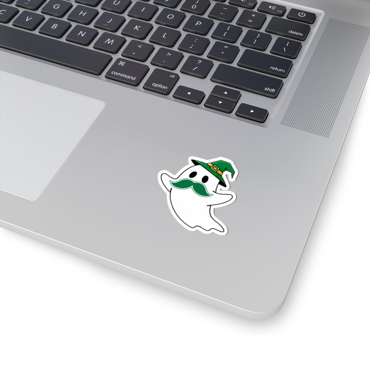 Whimsical Ghost Stickers, Fun Halloween Decor, Cute Laptop Accessories, Trick or Treat Gifts, Party Favors, Mustachioed Ghosts