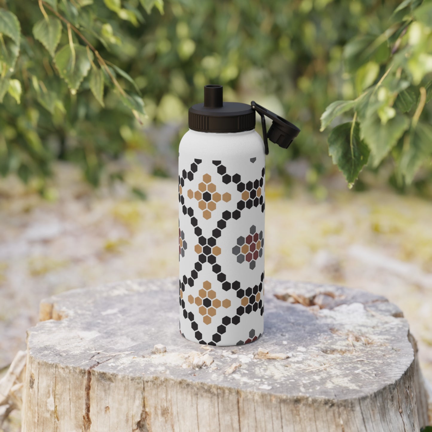 Insulated Stainless Steel Water Bottle with Lid | Keeps Drinks Cold 24H | Leak-Proof for Gym, Hiking & Travel