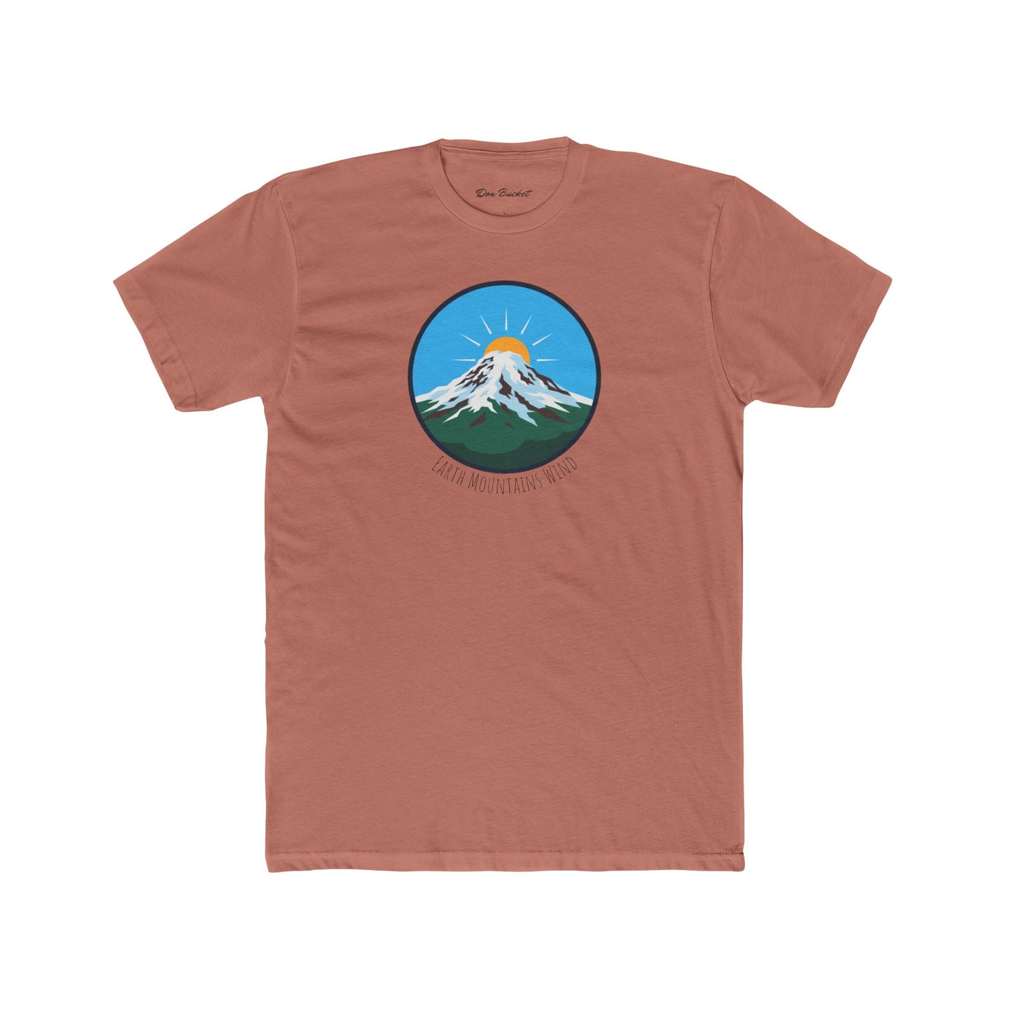 Mountain Sunrise Unisex Cotton Crew Tee | Outdoor Adventure Shirt, Gift for Nature Lovers, Casual Wear, Travel Apparel, Eco-Friendly Tee