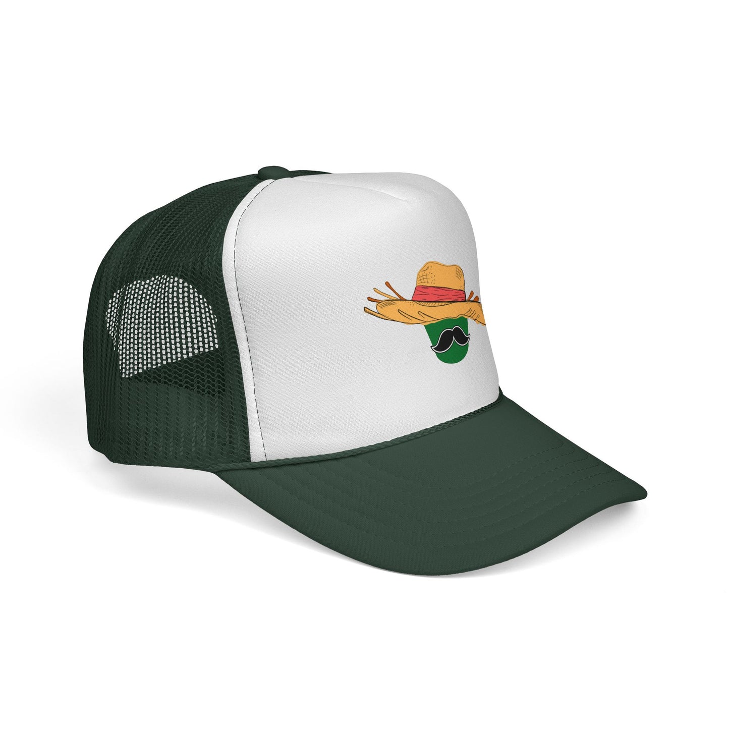 Jibarito Don Bucket Trucker Cap, Beach Hat, Outdoor Adventure Cap, Festival Wear, Gift for Him/Her, Stylish Sun Protection