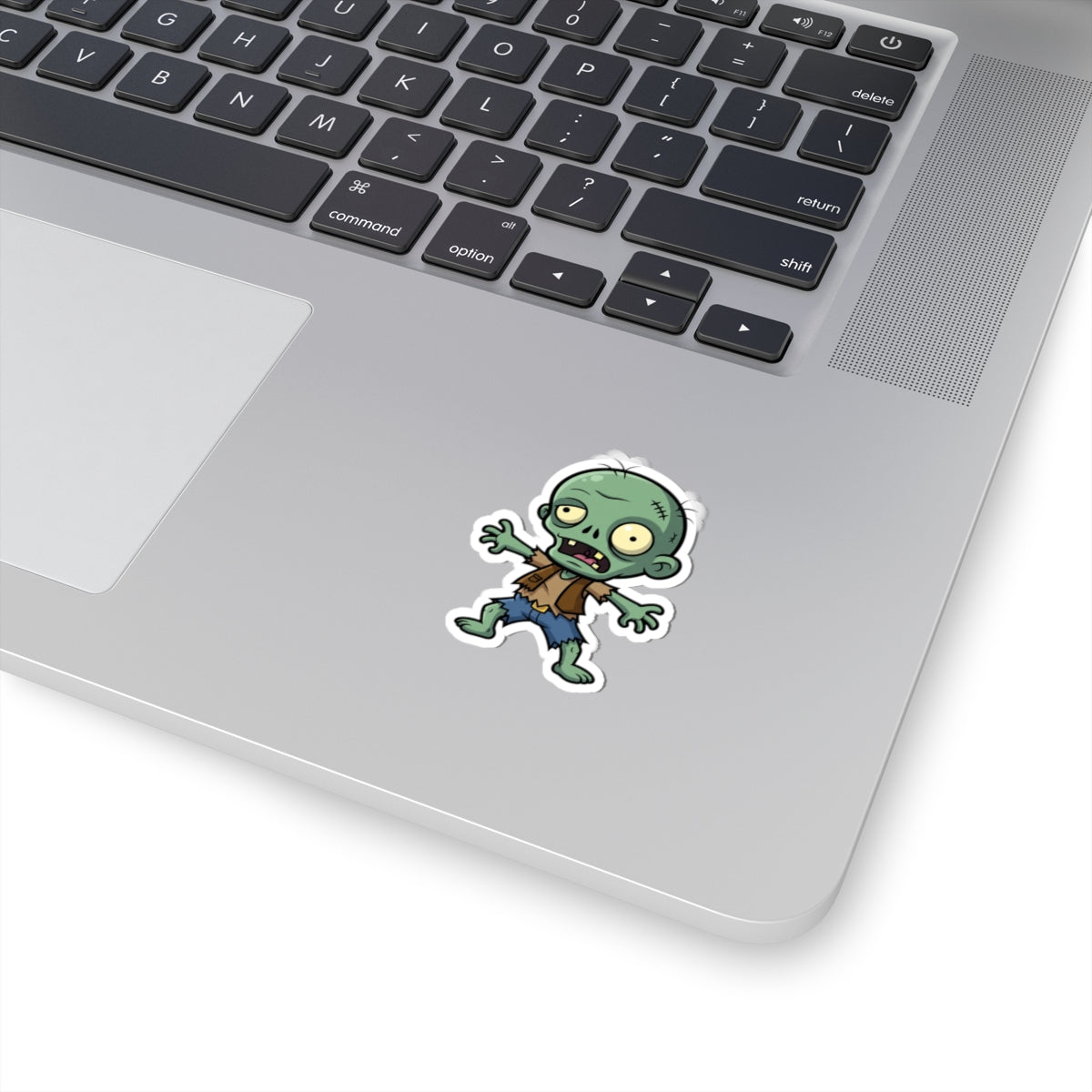 Funny Zombie Kiss-Cut Stickers, Retro Zombie Decal, Halloween Decorations, Gift for Horror Fans, Laptop Sticker, Comic Art