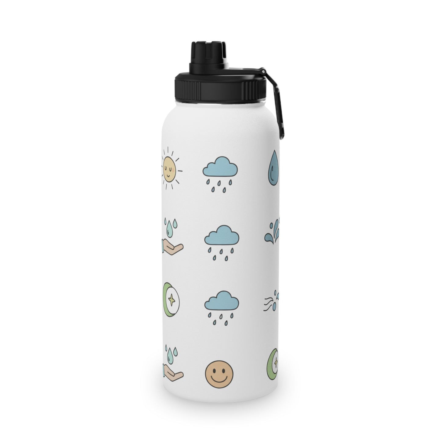Insulated Stainless Steel Water Bottle with Lid | Keeps Drinks Cold 24H | Leak-Proof for Gym, Hiking & Travel