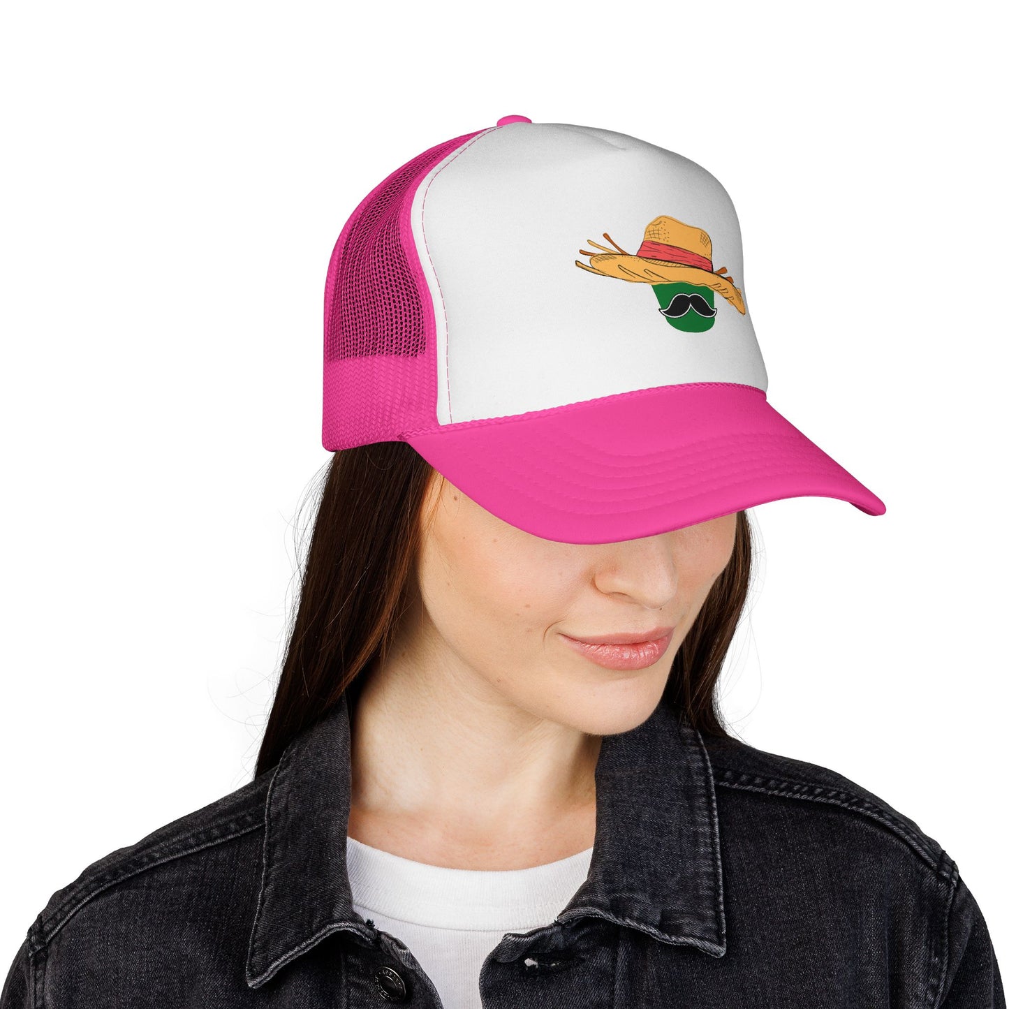 Jibarito Don Bucket Trucker Cap, Beach Hat, Outdoor Adventure Cap, Festival Wear, Gift for Him/Her, Stylish Sun Protection