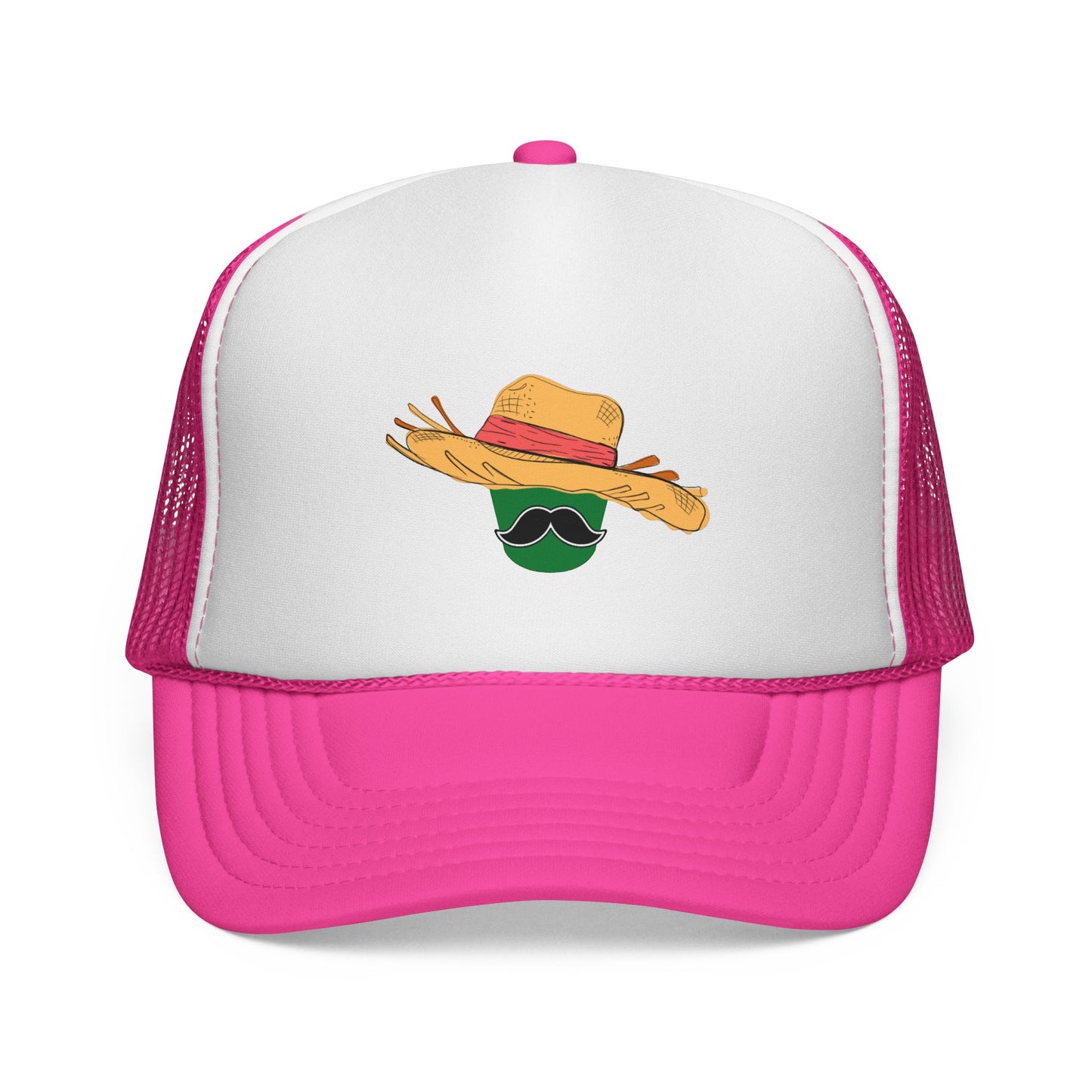 Jibarito Don Bucket Trucker Cap, Beach Hat, Outdoor Adventure Cap, Festival Wear, Gift for Him/Her, Stylish Sun Protection
