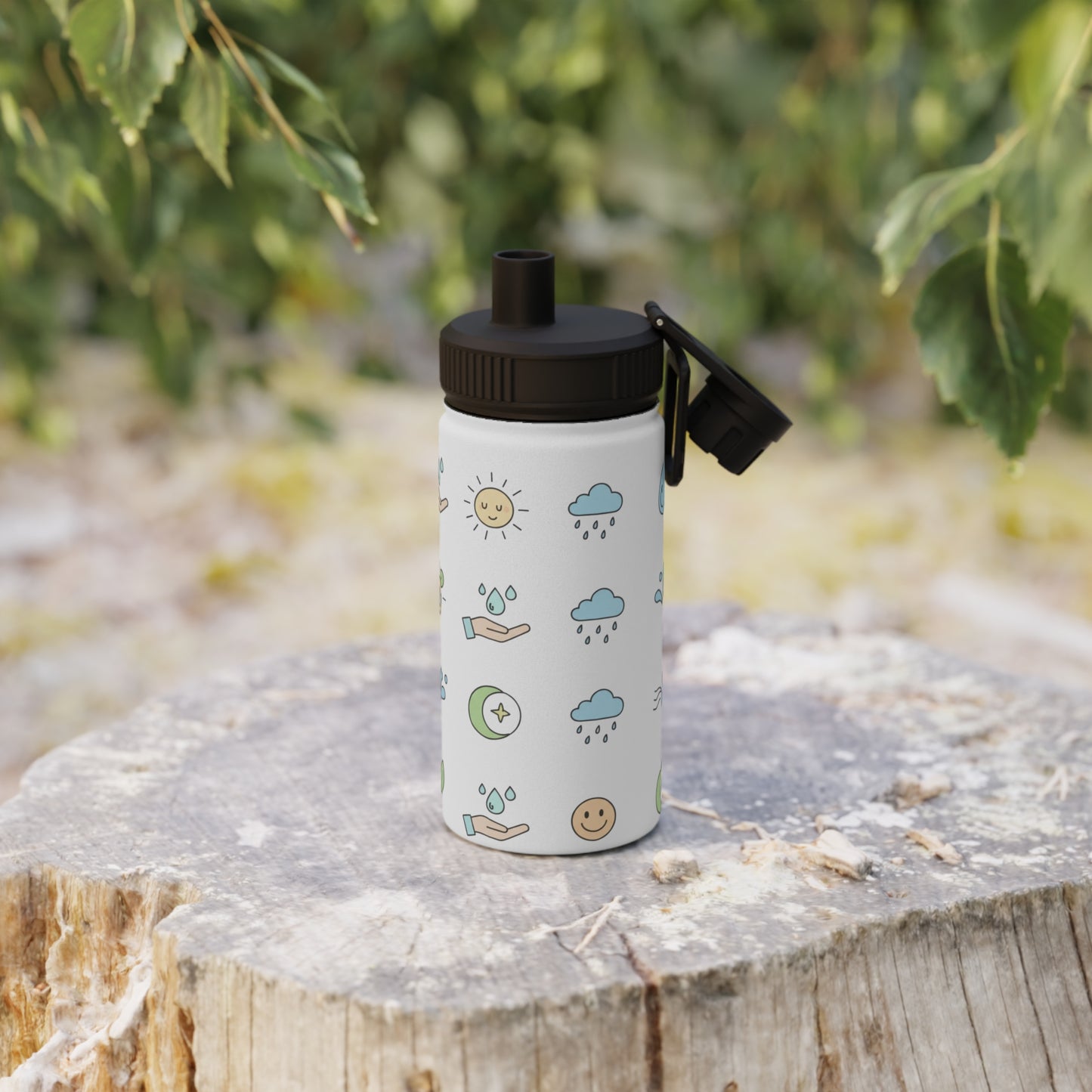 Insulated Stainless Steel Water Bottle with Lid | Keeps Drinks Cold 24H | Leak-Proof for Gym, Hiking & Travel