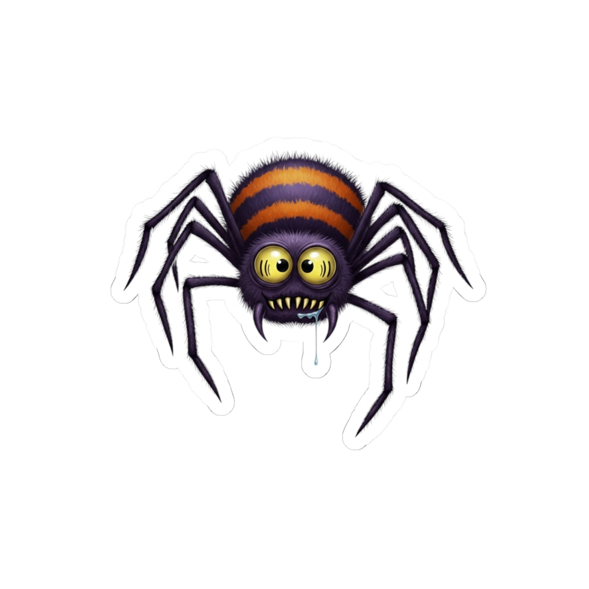 Creepy Spider Kiss-Cut Stickers - Fun Halloween Decor, Laptop Stickers, Party Favors, Scrapbooking, Spooky Sticker Pack