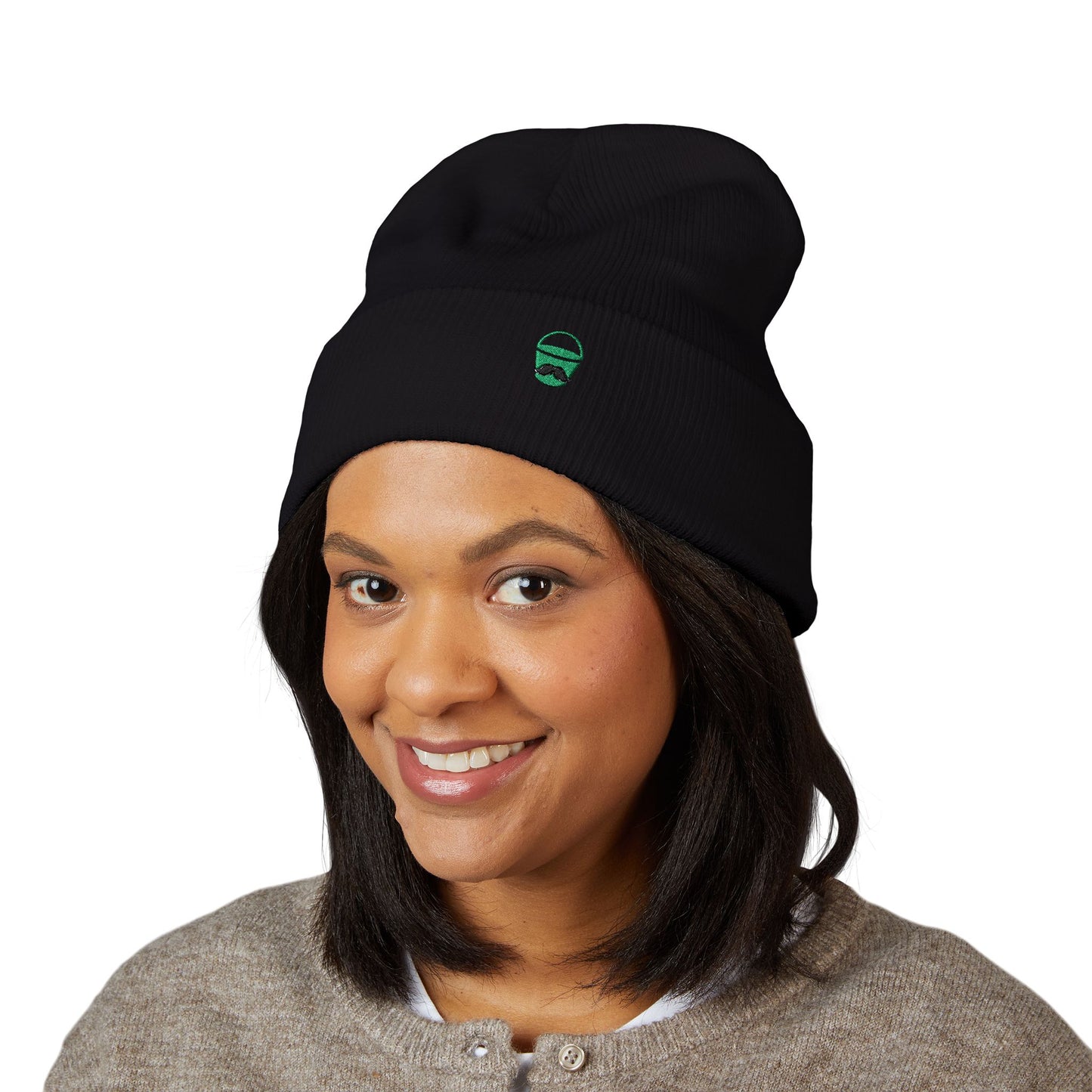 Beanie Hat with Don Bucket Company Logo Embroidery