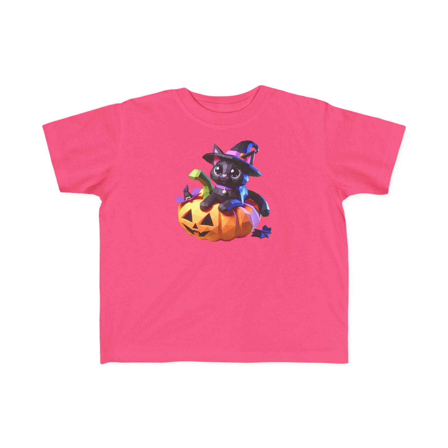 Cute Halloween Cat Toddler Tee, Kids Halloween Shirt, Pumpkin T-Shirt, Toddler Witch Tee, Halloween Outfit for Kids