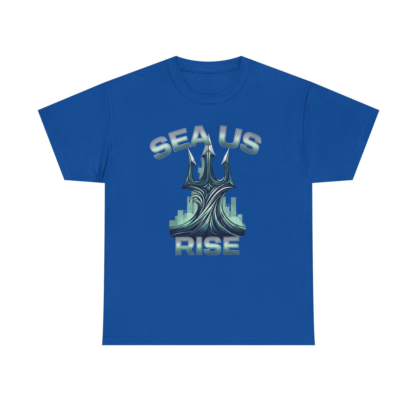 Ocean-Inspired Unisex Heavy Cotton Tee, Environmental Awareness Shirt, Gift for Ocean Lovers, Summer Fashion, Casual Wear