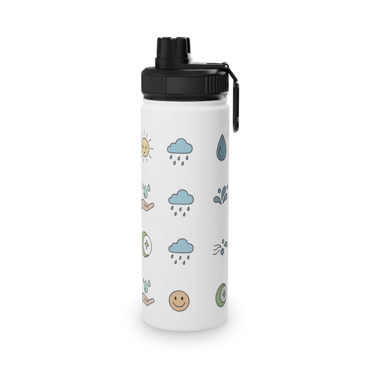Insulated Stainless Steel Water Bottle with Lid | Keeps Drinks Cold 24H | Leak-Proof for Gym, Hiking & Travel