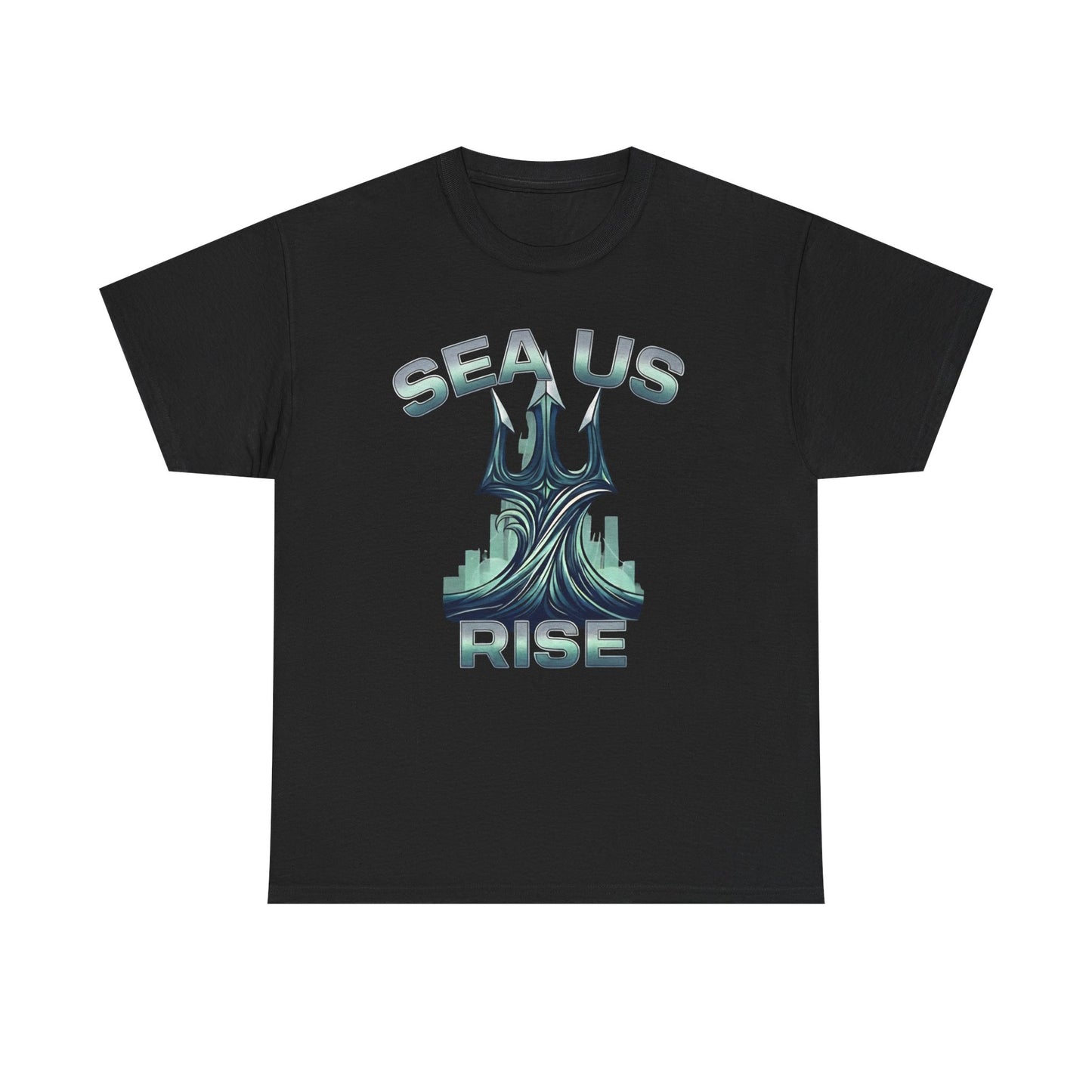 Ocean-Inspired Unisex Heavy Cotton Tee, Environmental Awareness Shirt, Gift for Ocean Lovers, Summer Fashion, Casual Wear