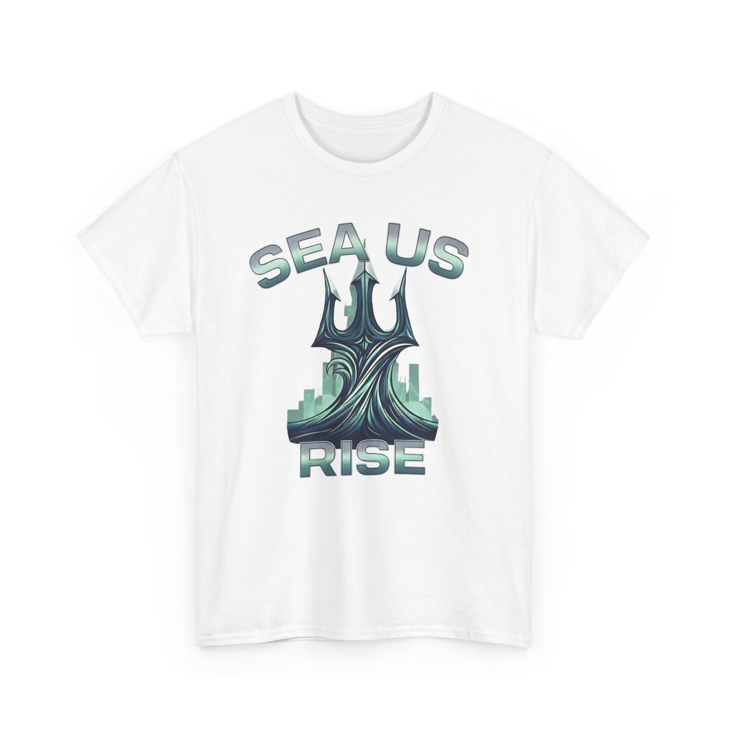 Ocean-Inspired Unisex Heavy Cotton Tee, Environmental Awareness Shirt, Gift for Ocean Lovers, Summer Fashion, Casual Wear