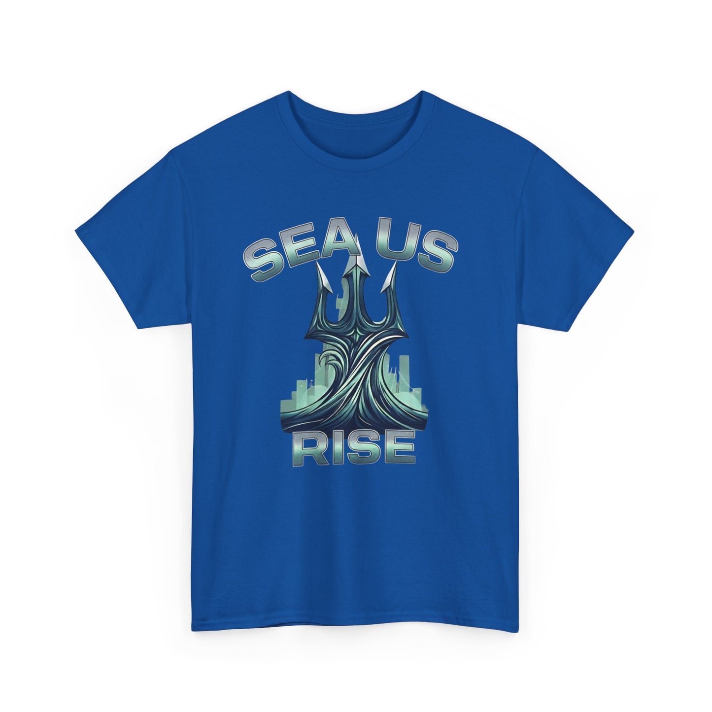Ocean-Inspired Unisex Heavy Cotton Tee, Environmental Awareness Shirt, Gift for Ocean Lovers, Summer Fashion, Casual Wear