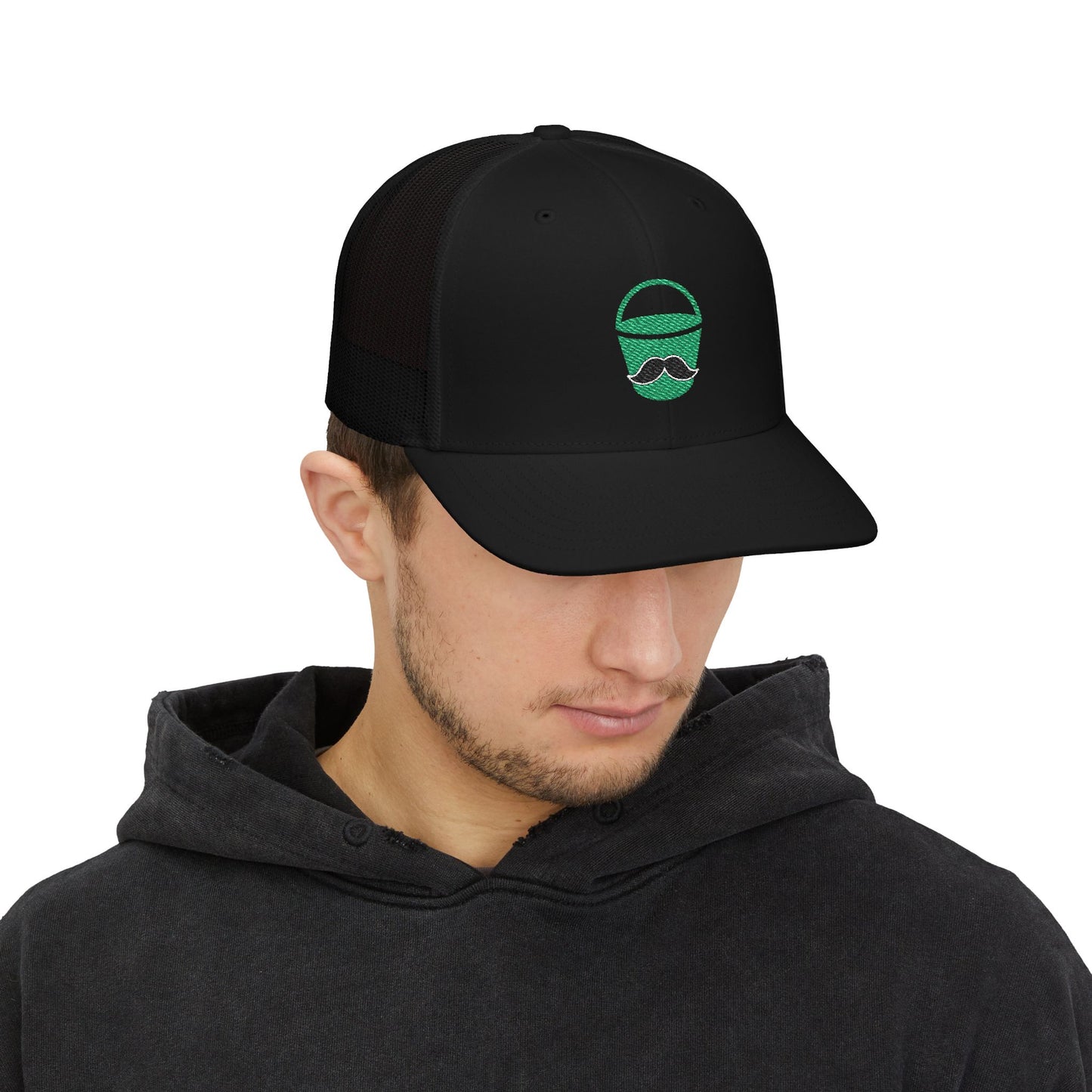 Don Bucket Company Logo Snapback Trucker Cap, Embroidered Hat, Unique Baseball