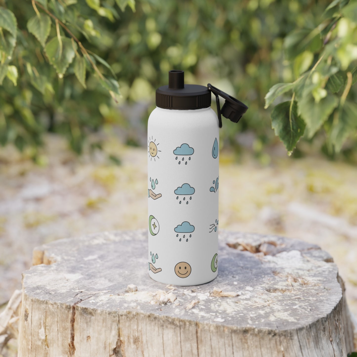 Insulated Stainless Steel Water Bottle with Lid | Keeps Drinks Cold 24H | Leak-Proof for Gym, Hiking & Travel