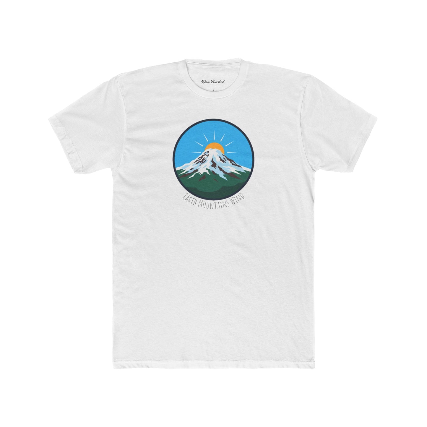 Mountain Sunrise Unisex Cotton Crew Tee | Outdoor Adventure Shirt, Gift for Nature Lovers, Casual Wear, Travel Apparel, Eco-Friendly Tee