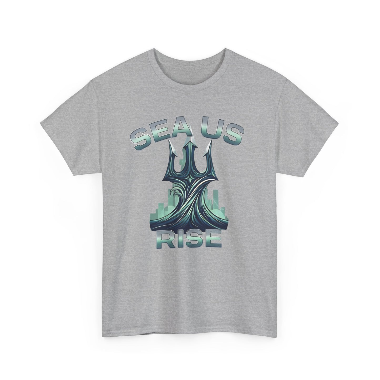 Ocean-Inspired Unisex Heavy Cotton Tee, Environmental Awareness Shirt, Gift for Ocean Lovers, Summer Fashion, Casual Wear