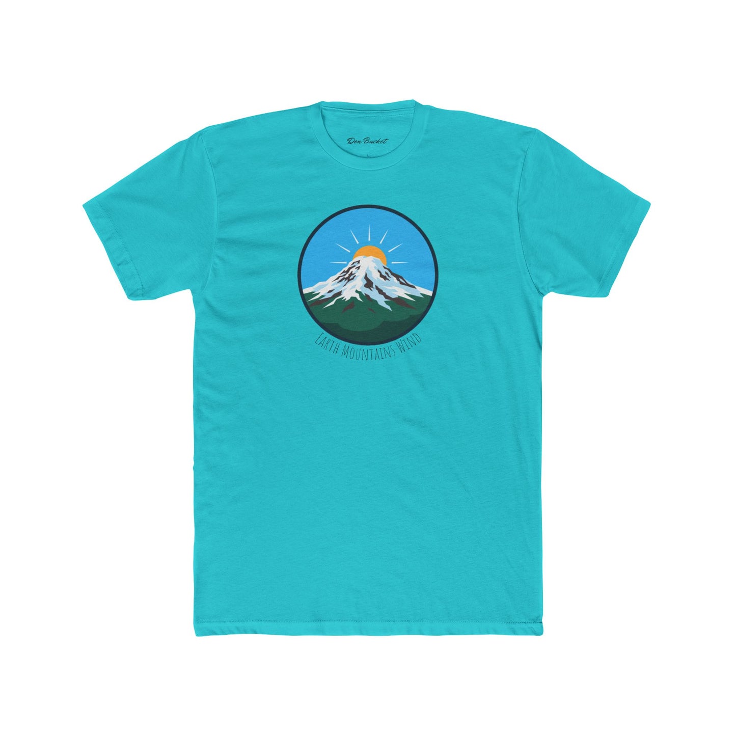 Mountain Sunrise Unisex Cotton Crew Tee | Outdoor Adventure Shirt, Gift for Nature Lovers, Casual Wear, Travel Apparel, Eco-Friendly Tee