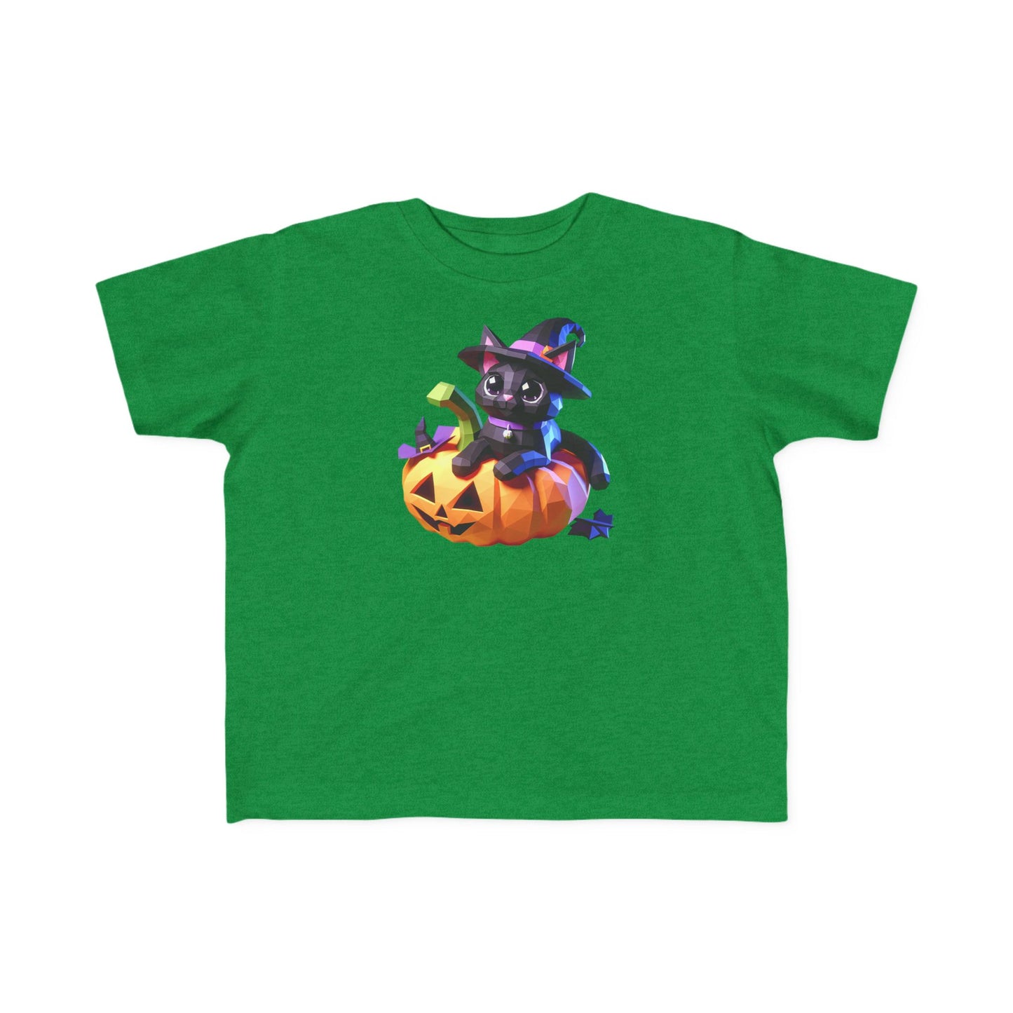 Cute Halloween Cat Toddler Tee, Kids Halloween Shirt, Pumpkin T-Shirt, Toddler Witch Tee, Halloween Outfit for Kids