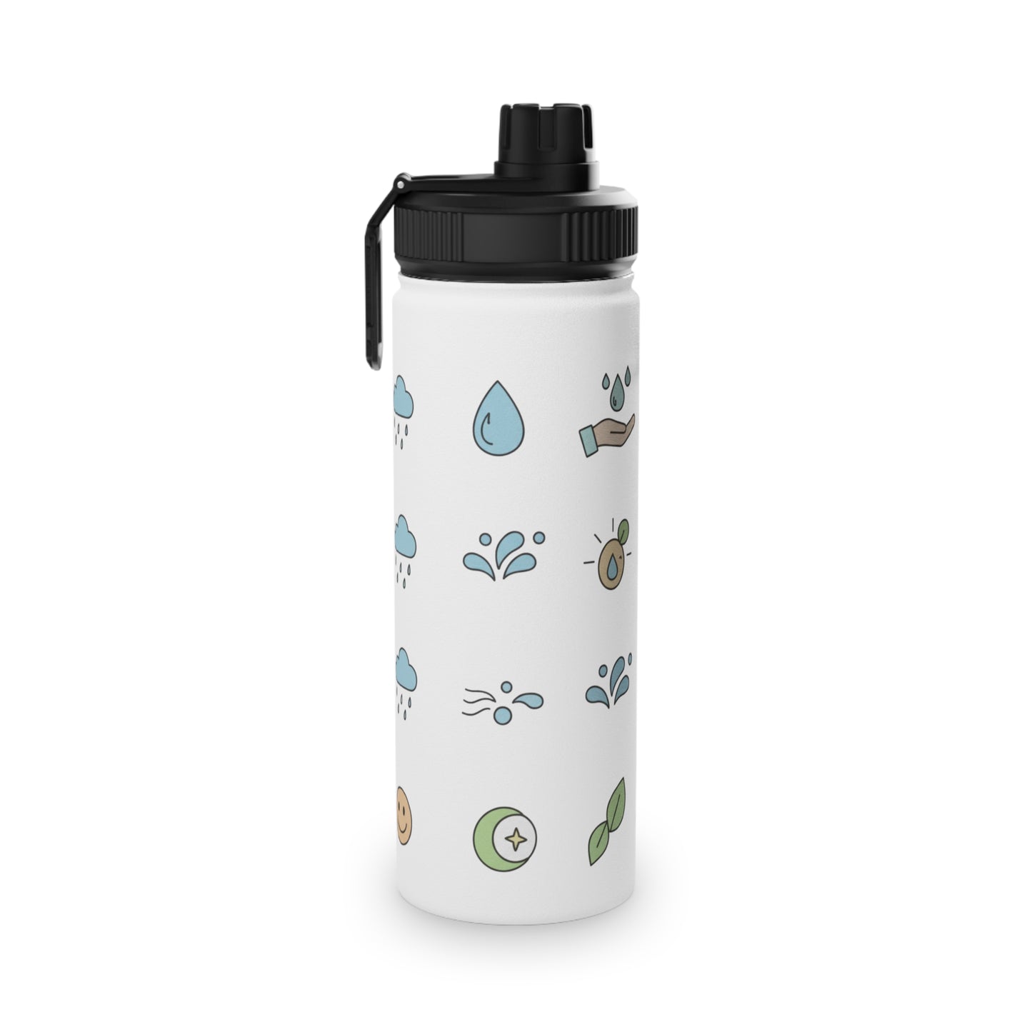 Insulated Stainless Steel Water Bottle with Lid | Keeps Drinks Cold 24H | Leak-Proof for Gym, Hiking & Travel