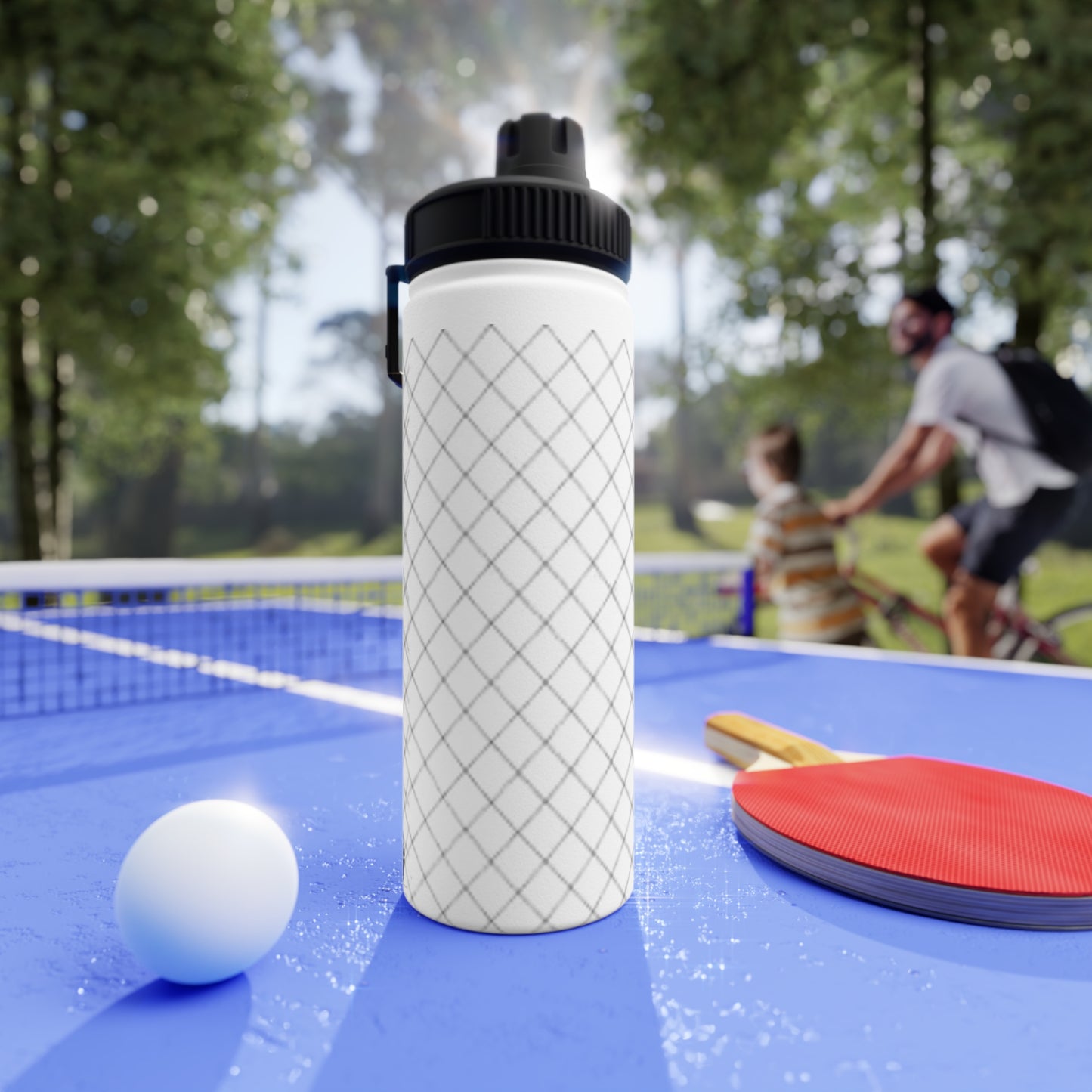 Insulated Stainless Steel Water Bottle with Lid | Keeps Drinks Cold 24H | Leak-Proof for Gym, Hiking & Travel
