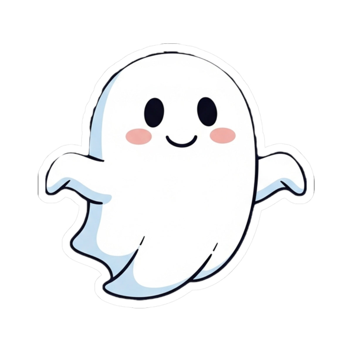 Cute Ghost Kiss-Cut Stickers for Spooky Decor, Laptop, Journals, Halloween Party, Kid’s Crafts, Trick or Treat