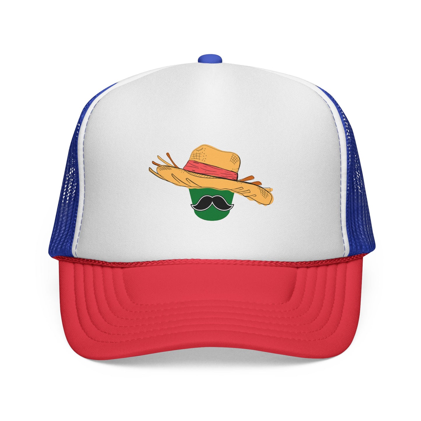 Jibarito Don Bucket Trucker Cap, Beach Hat, Outdoor Adventure Cap, Festival Wear, Gift for Him/Her, Stylish Sun Protection