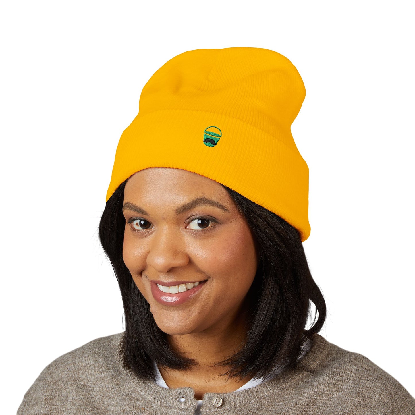 Beanie Hat with Don Bucket Company Logo Embroidery