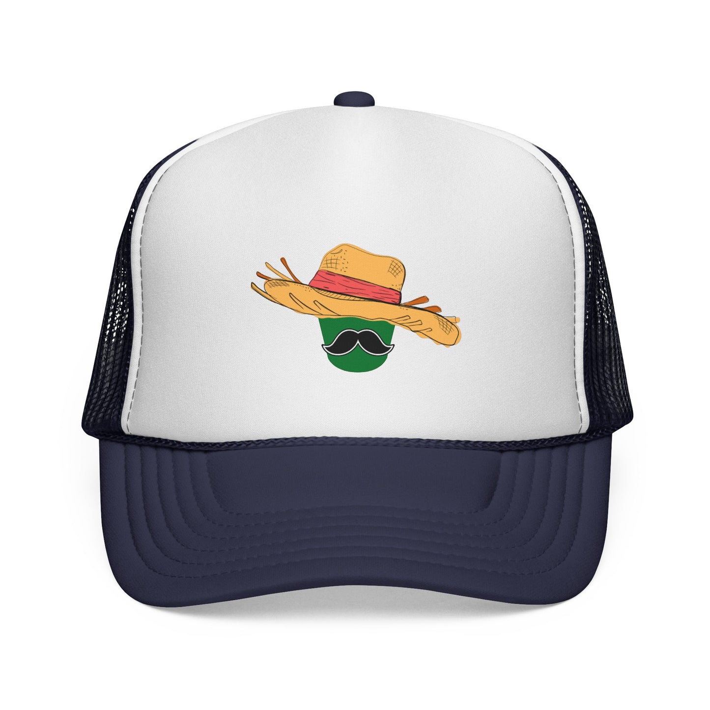 Jibarito Don Bucket Trucker Cap, Beach Hat, Outdoor Adventure Cap, Festival Wear, Gift for Him/Her, Stylish Sun Protection