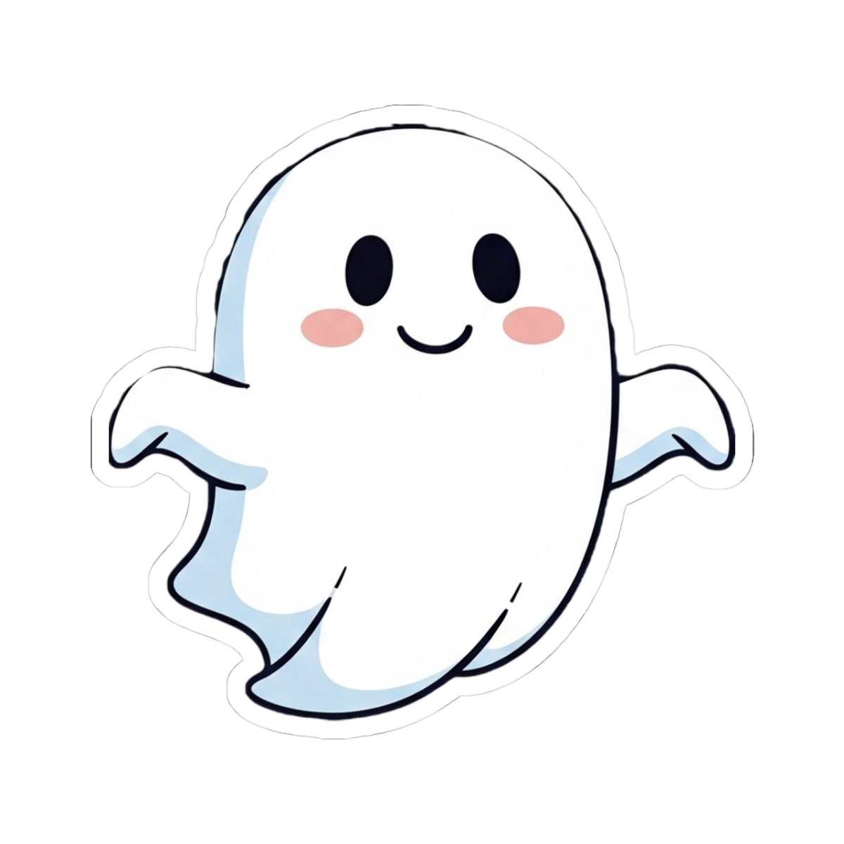 Cute Ghost Kiss-Cut Stickers for Spooky Decor, Laptop, Journals, Halloween Party, Kid’s Crafts, Trick or Treat