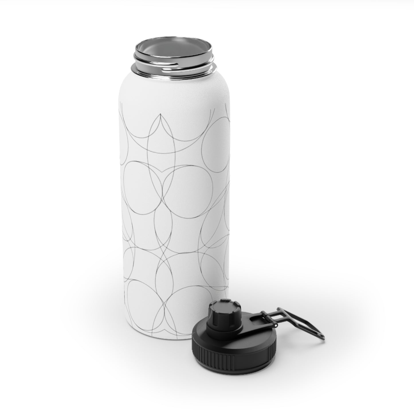 Insulated Stainless Steel Water Bottle with Lid | Keeps Drinks Cold 24H | Leak-Proof for Gym, Hiking & Travel