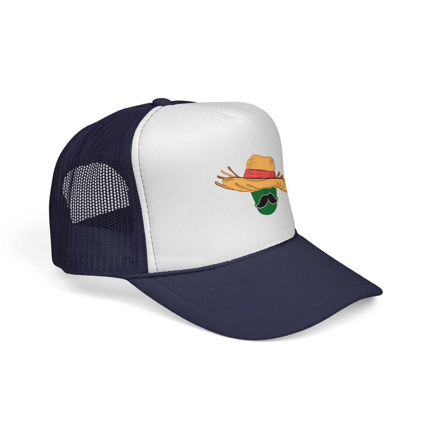 Jibarito Don Bucket Trucker Cap, Beach Hat, Outdoor Adventure Cap, Festival Wear, Gift for Him/Her, Stylish Sun Protection