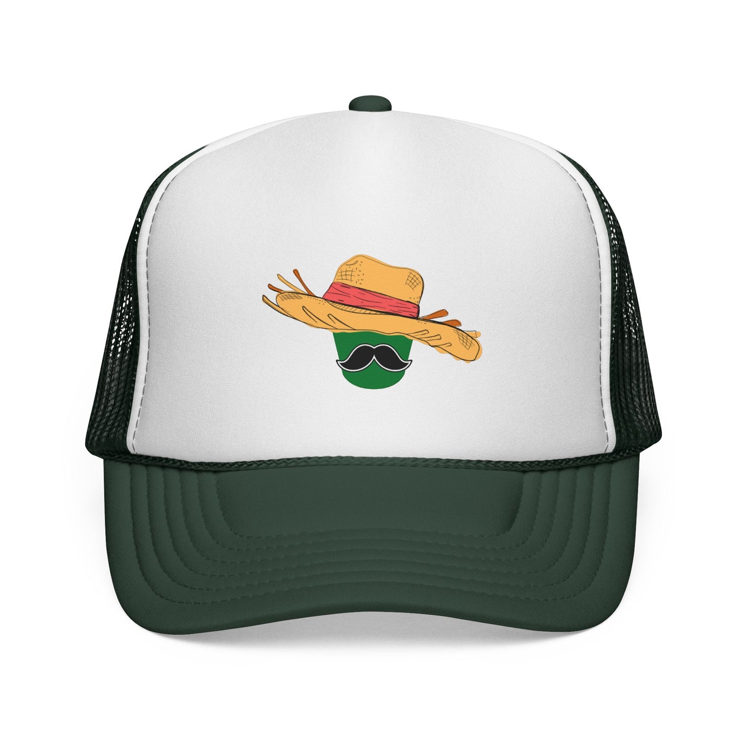 Jibarito Don Bucket Trucker Cap, Beach Hat, Outdoor Adventure Cap, Festival Wear, Gift for Him/Her, Stylish Sun Protection