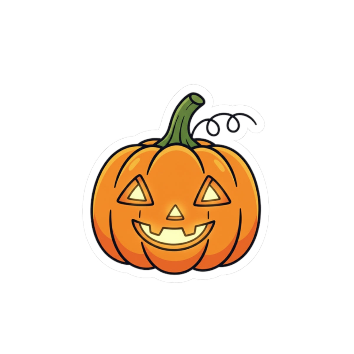Pumpkin Kiss-Cut Stickers for Halloween Decor, Laptop, Scrapbooking, Seasonal Crafts, Party Favors, Trick or Treat